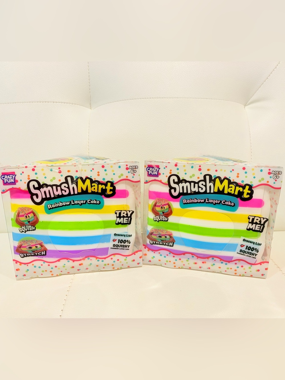 Rainbow Layer Cake Squishy Toy - Multicolor